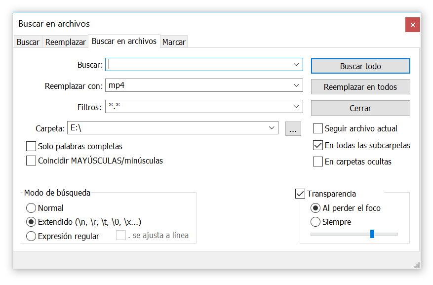 editar varios ficheros