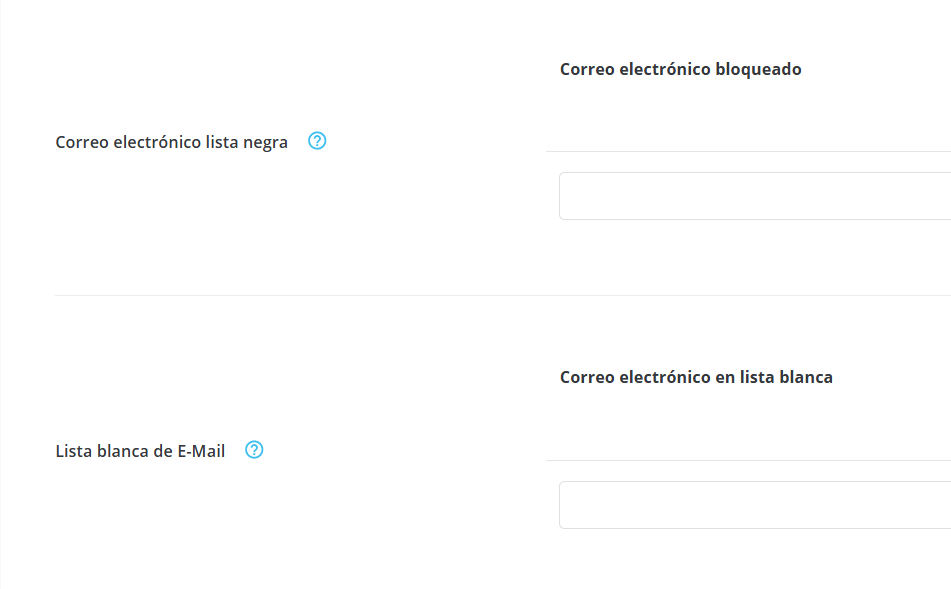 lista blanca negra
