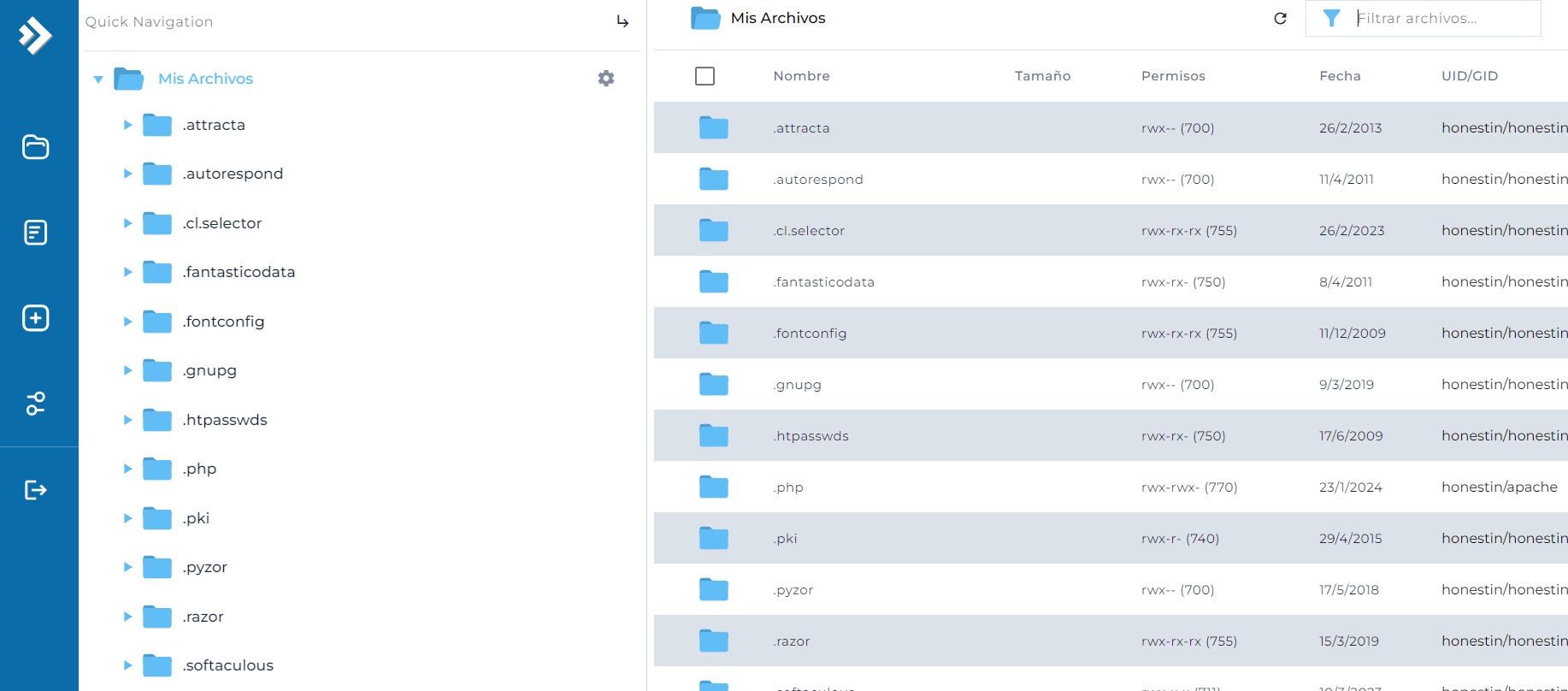 El administrador de archivos se actualiza