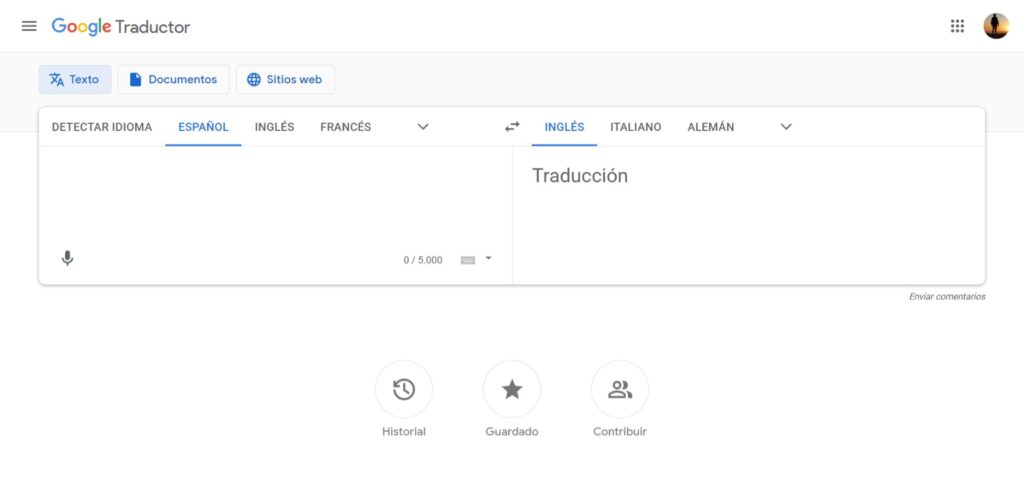 Google Translate traduce em sento català por me siento español